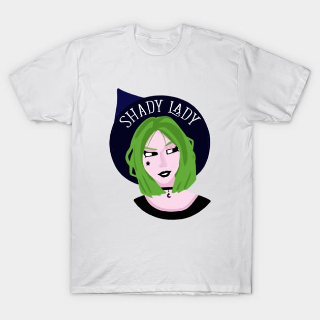 Shady Lady T-Shirt by Witchling Art